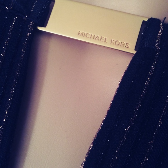 Michael Kors Size Medium Gold Combo Blouse NWT - Picture 6 of 7